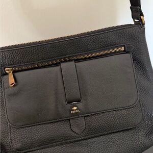 Fossil Black Leather Purse